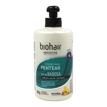 Creme De Cabelo Para Pentear Biohair Babosa - Embalagem 1X300 GR