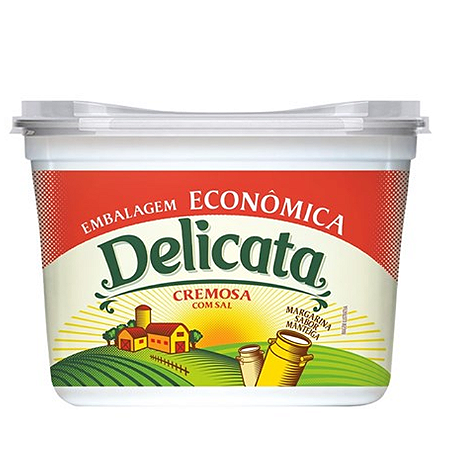 Margarina Delicata Sabor Manteiga 50% Lipidios Com Sal - Embalagem 12X1 KG - Preço Unitário R$9,71
