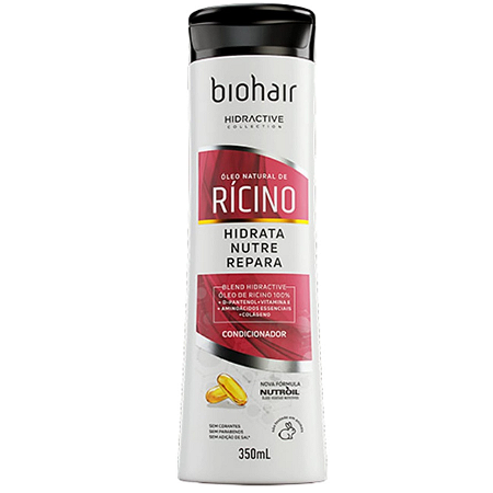 Shampoo Biohair Detox Oleo De Ricino - Embalagem 1X350 ML