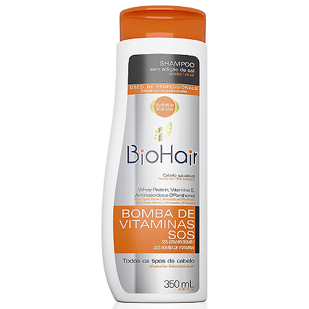 Shampoo Biohair Sos Bomba Vitamina - Embalagem 1X350 ML