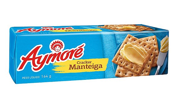 Biscoito Aymore Cream Cracker Com Manteiga - Embalagem 40X164 GR - Preço Unitário R$3,63