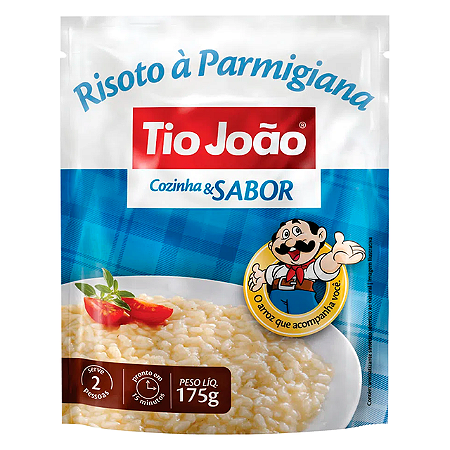 Arroz Tio Joao Cozinha e Sabor A Parmegiana - Embalagem 1X175 GR