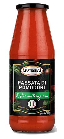 Molho De Tomate Espanhol Passata Pomo Mastroiani Manjericao Vidro - Embalagem 1X680 GR