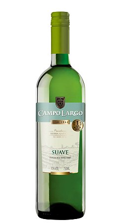 Vinho Campo Largo Branco Suave - Embalagem 12X750 ML - Preço Unitário R$13,2