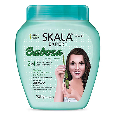 Creme De Cabelo Hidratante Skala Babosa - Embalagem 6X1 KG - Preço Unitário R$9,12