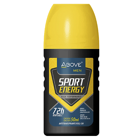 Desodorante Rollon Above Masculino Sport Energy - Embalagem 1X50 ML