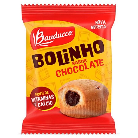 Bolinho Recheado Bauducco Chocolate - Embalagem 16X40 GR - Preço Unitário R$1,64