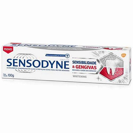 Creme Dental Sensodyne Sensibilidade E Gengivas Whitening - Embalagem 1X100 GR