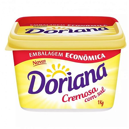 Margarina Doriana Cremosa 80% Lipidios Com Sal - Embalagem 12X1 KG - Preço Unitário R$12,04