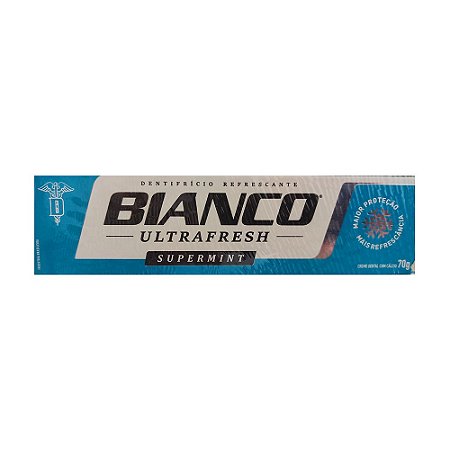 Creme Dental Bianco Supermint - Embalagem 12X70 GR - Preço Unitário R$2,2