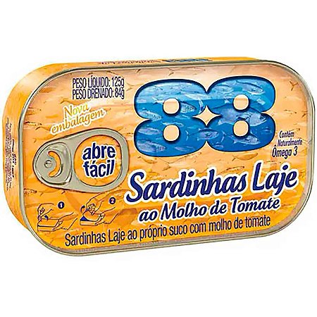 Sard 88 Laje Molho De Tomate - Embalagem 1X125 GR