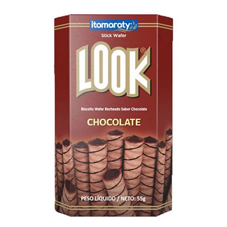 Biscoito Wafer Stick Look Itamaraty Chocolate - Embalagem 20X55 GR - Preço Unitário R$2,49