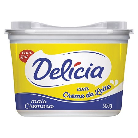 Margarina Delicia Cremosa 77% Lipidios Com Sal - Embalagem 12X500 GR - Preço Unitário R$5,44