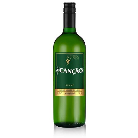 Vinho Cancao Branco Suave - Embalagem 12X750 ML - Preço Unitário R$13,35