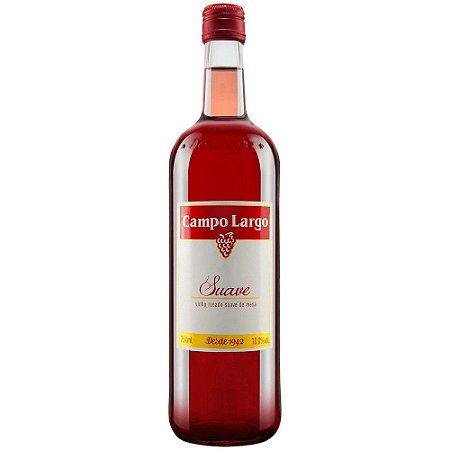 Vinho Campo Largo Rose Suave - Embalagem 12X750 ML - Preço Unitário R$13,2