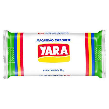 Macarrao Espaguete Yara Numero 00 - Embalagem 15X1 KG - Preço Unitário R$5,94
