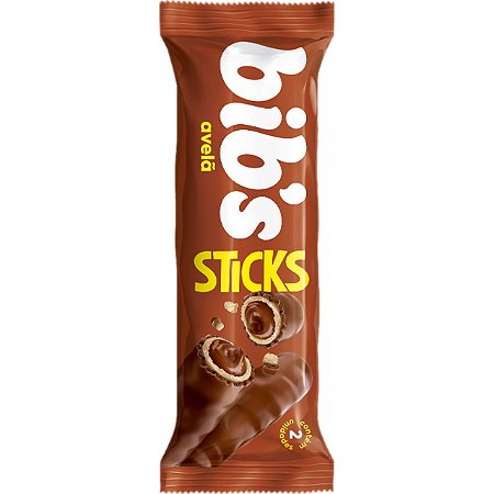 Chocolate Bibs Sticks Avela - Embalagem 16X32 GR - Preço Unitário R$1,45