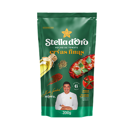 Molho De Tomate Stella Doro Ervas Finas Sache - Embalagem 32X300 GR - Preço Unitário R$1,94