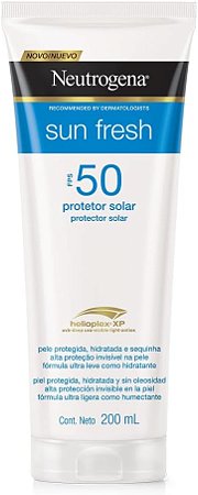 Protetor Solar Neutrogena Sun Fresh Fator 50 - Embalagem 1X200 ML