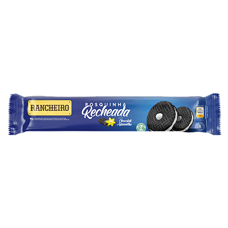 Biscoito Recheado Rancheiro Baunilha - Embalagem 30X90 GR - Preço Unitário R$1,7