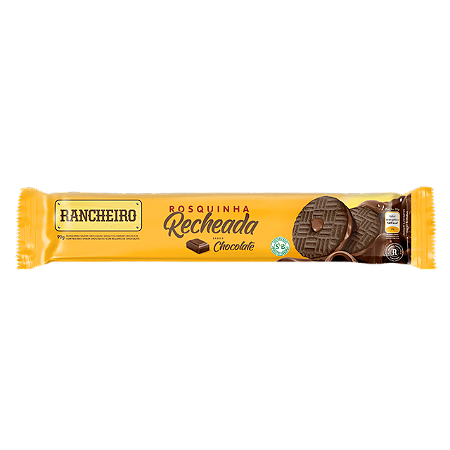 Biscoito Recheado Rancheiro Chocolate - Embalagem 30X90 GR - Preço Unitário R$1,7