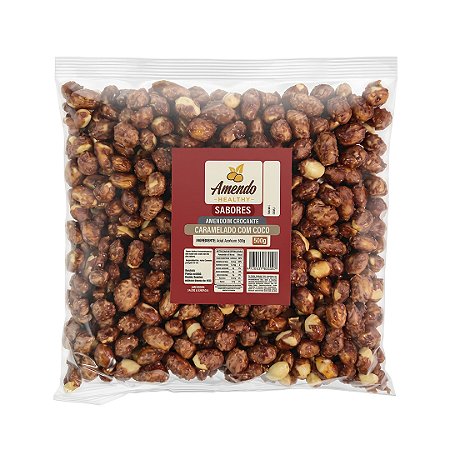 Amendoim Crocante Caramelado com Coco