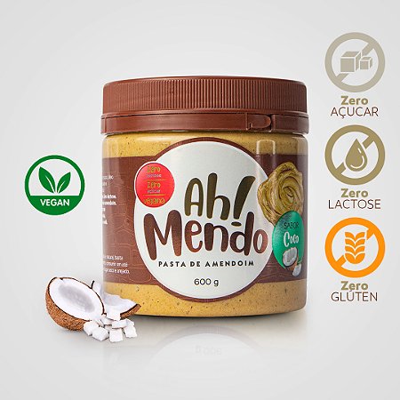 Pasta de Amendoim Coco 600g - AhMendo