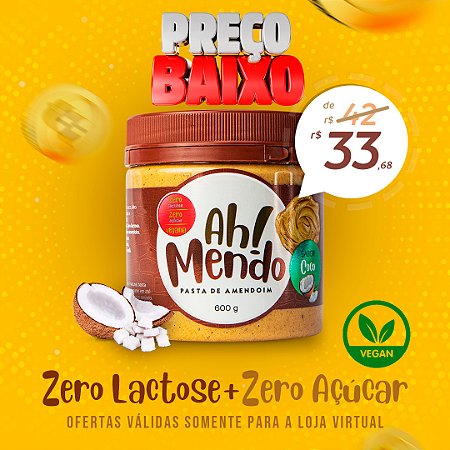 Pasta de Amendoim Coco 600g - AhMendo