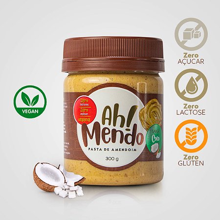 Pasta de Amendoim Coco 300g - AhMendo