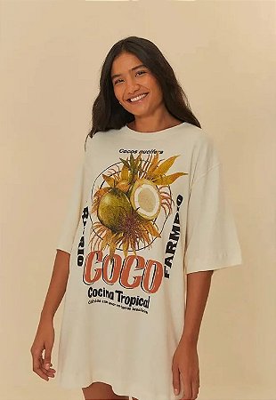 VESTIDO SHIRT COCOCOCINA TROPICAL FARM -ML24