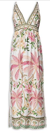 Vestido longo babado sonho de coqueiro FARM - ML24