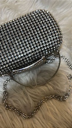 Clutch pedraria prata - ML24