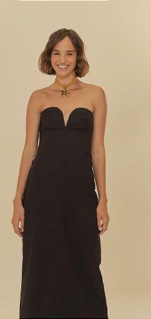 Vestido reto decote PRETO Farm - ML24