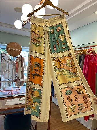 CALÇA PANTALONA SOUVENIR LITORAL - FARM ML25-