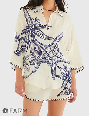 CAMISA MAR DE ESTRELAS FARM - ML25-