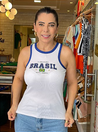 REGATA BRASIL BRANCA/AZUL - ML26