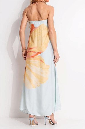 VESTIDO LONGO SEM ALÇAS VESTIDA DE FLOR -FARM ML25-