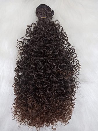 CABELO SINTÉTICO CACHEADO CASTANHO COM PONTAS CLARAS