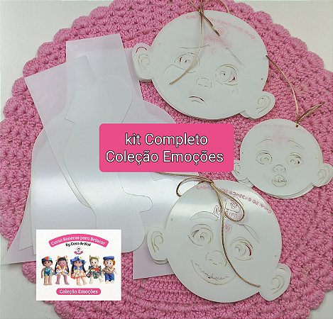 Kit Estencil Completo Emoções