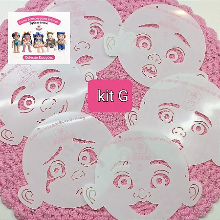 KIT ESTENCIL EMOÇÕES TAMANHO - G