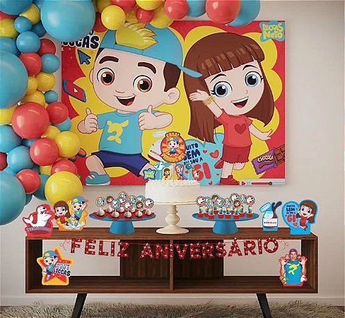 Kit festa Decoração aniversário Luccas Neto 39pçs EVA