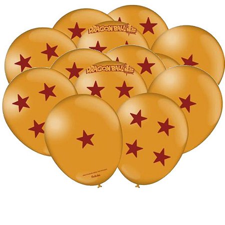 Balões Bexigas Dragon Ball 25un decoração festa