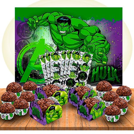 Kit festa Completo 181 pçs decoração Hulk aniversário