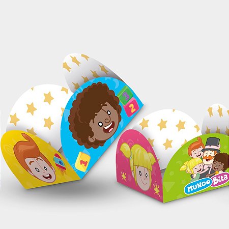 100 Forminhas para doces Decoração Festa Mundo Bita