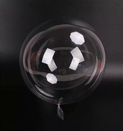 kit 3 Balõs de Silicone BUBBLE Cristal 18" 45cm decoração