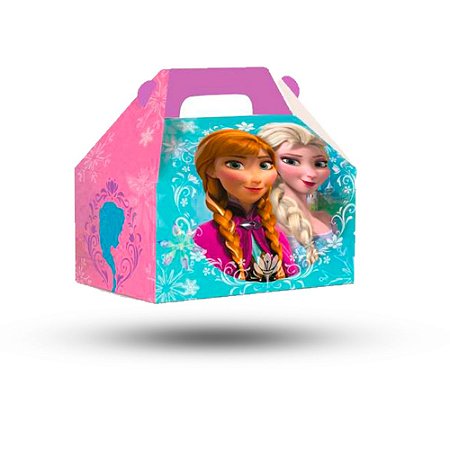 10 Caixas Maletinhas Lembrancisas Frozen festa 12x8x12