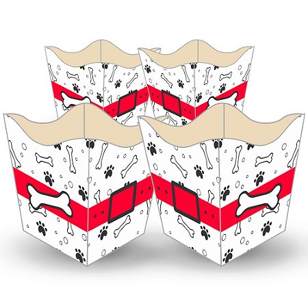 kit 10 Cachepo Papel cartonado Decoração Patrulha tets festa