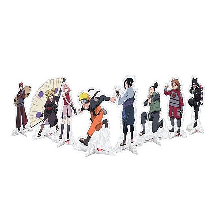 Decoração 8un Display de mesa festa Naruto