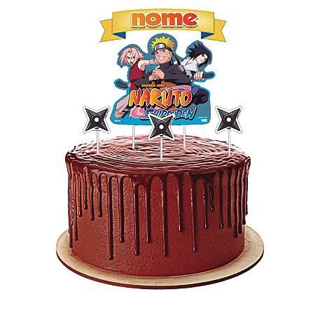 Topo de bolo aniversário Naruto topper , kit completo festa