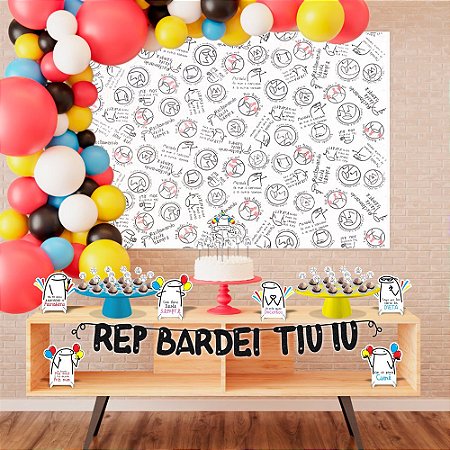 Kit festa decoração Flork em EVA 39 peças decoração fácil